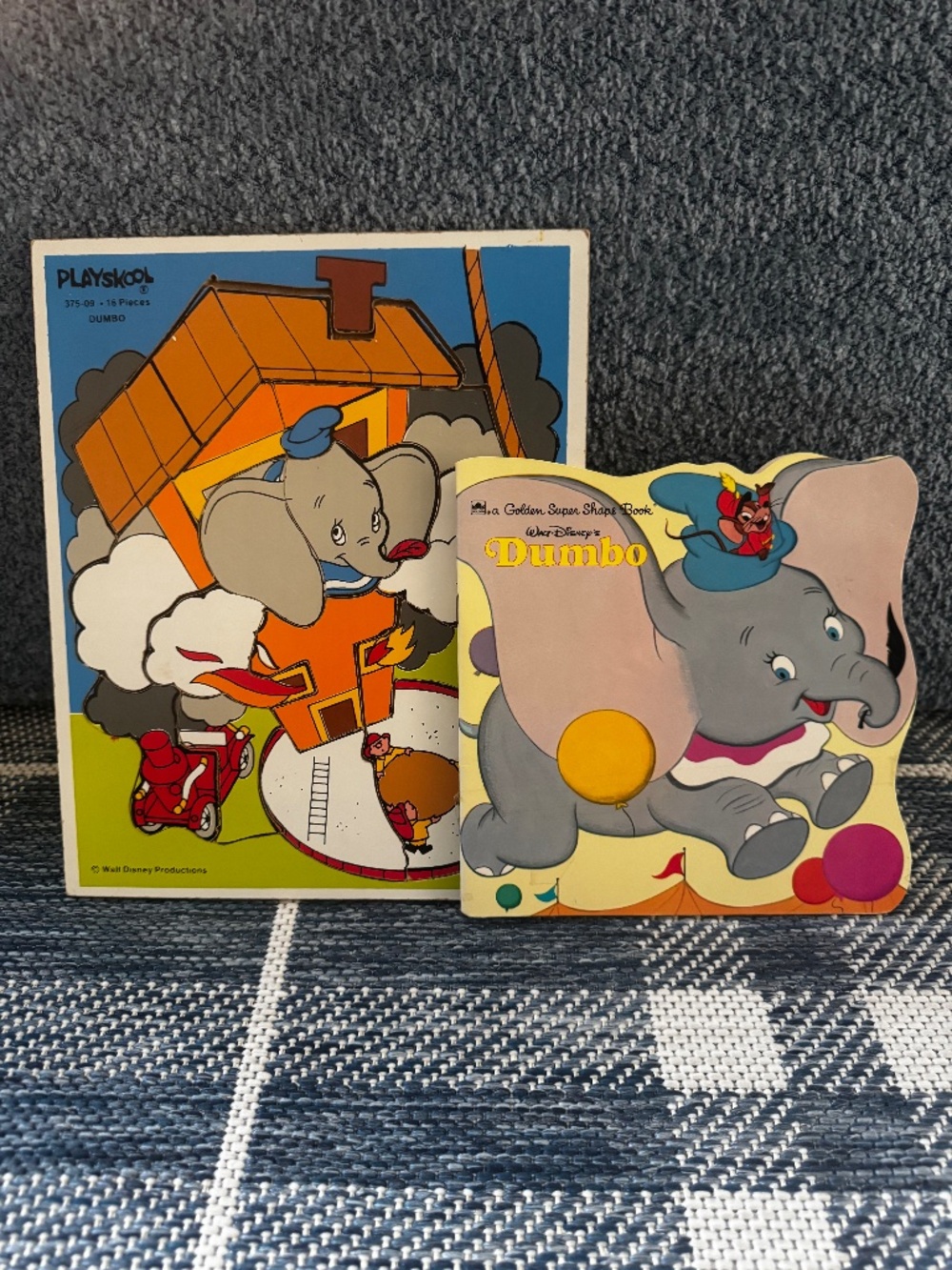 Vintage Dumbo Bundle | Playskool & Disney Shape Book
